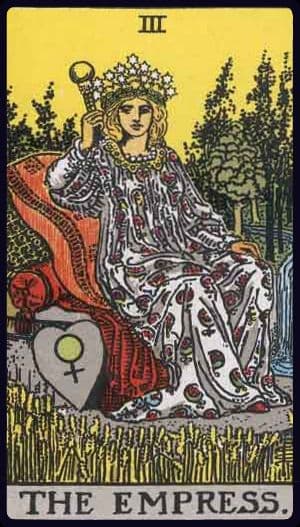 The Empress from a Rider–Waite–Smith tarot deck