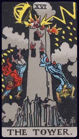 The Tower from a Rider–Waite–Smith tarot deck