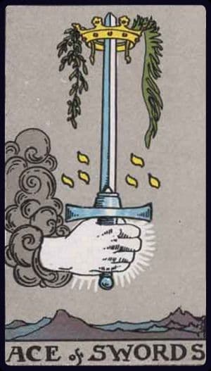 Ace of Swords · Rider–Waite–Smith imagery