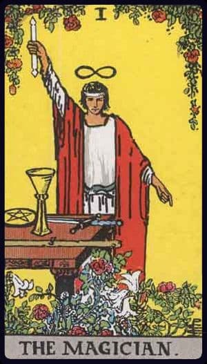 The Magician from a Rider–Waite–Smith tarot deck