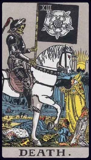Death from a Rider–Waite–Smith tarot deck