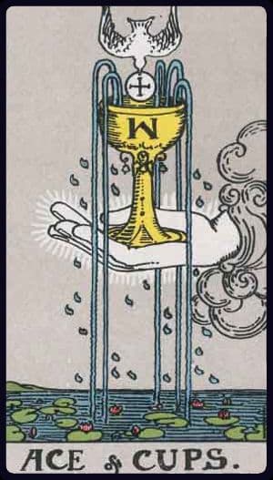 Carta de tarô: Ás de Copas