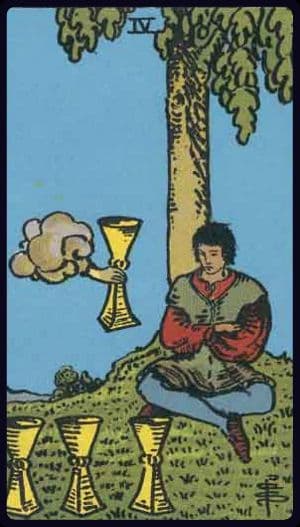 Carta de tarô: Quatro de Copas