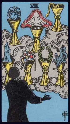 Carta de tarô: Sete de Copas