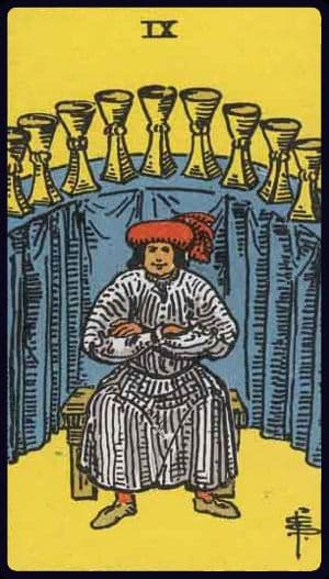 Carta de tarô: Nove de Copas