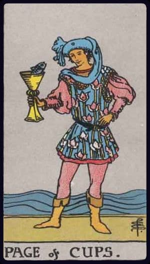 Page of Cups · Rider–Waite–Smith imagery