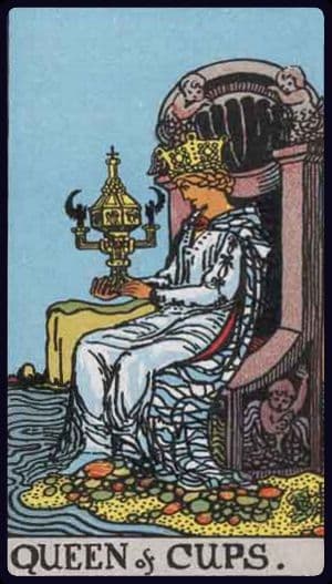 Carta de tarô: Rainha de Copas