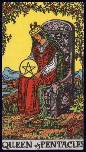 Carta de tarô: Rainha de Ouros