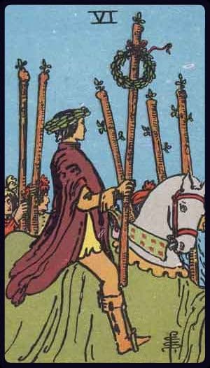 Carta de tarô: Seis de Paus