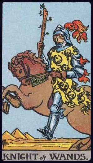 Carta de tarô: Cavaleiro de Paus