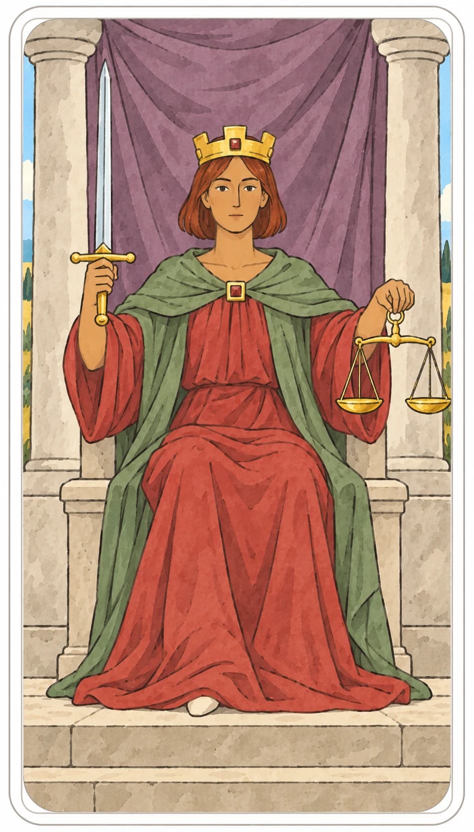 Carta de tarô: A Justiça