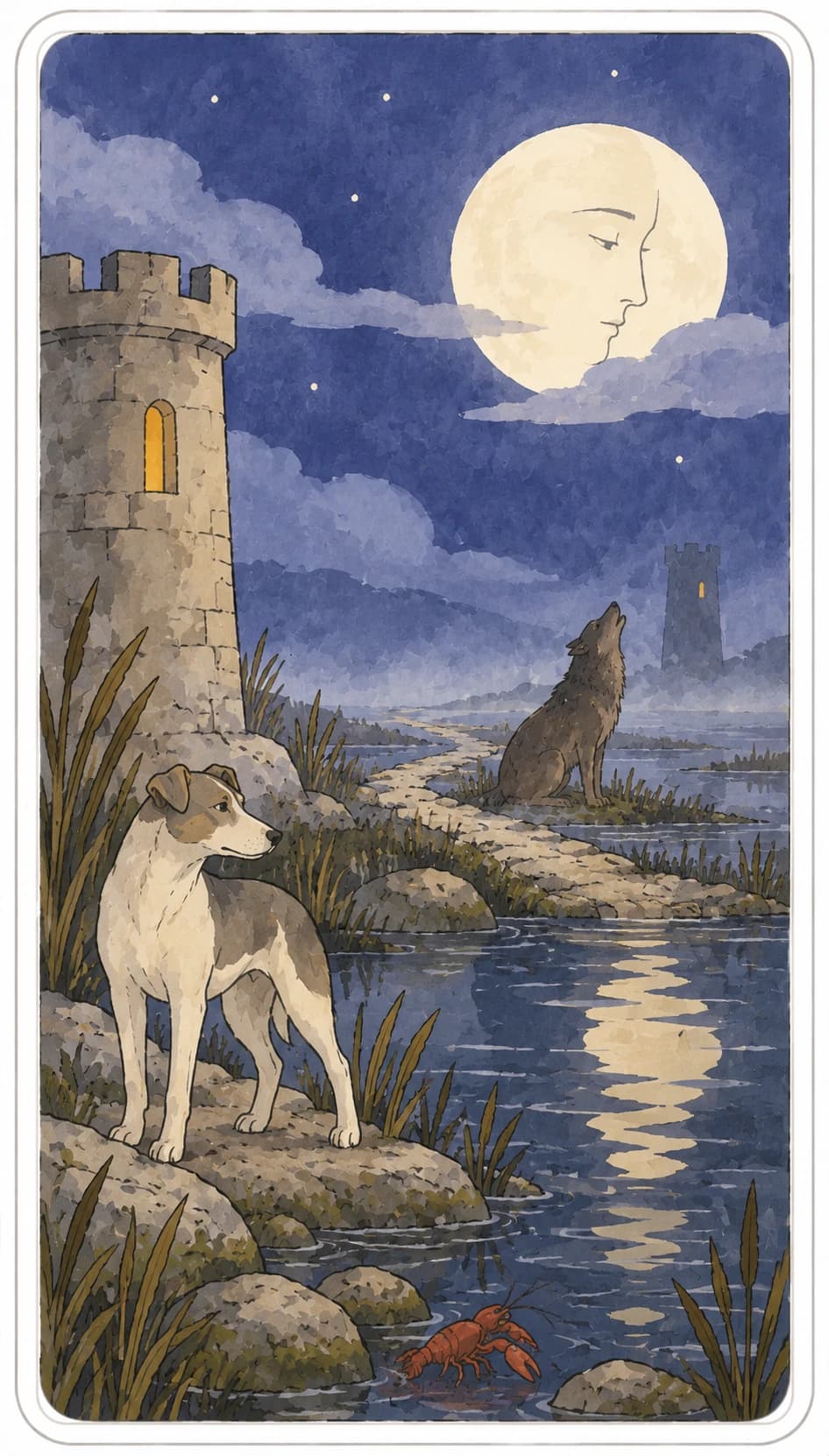 Carta de tarô: A Lua