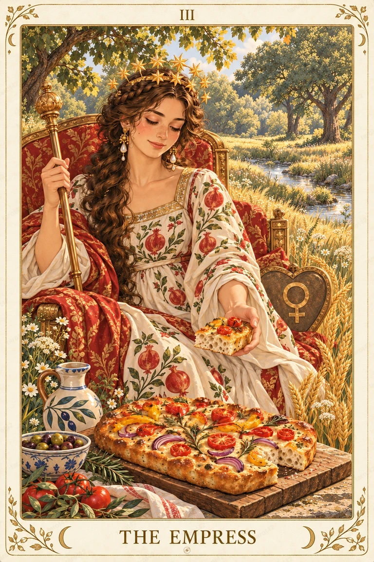 The Empress · Tarot42 Food Tarot illustration