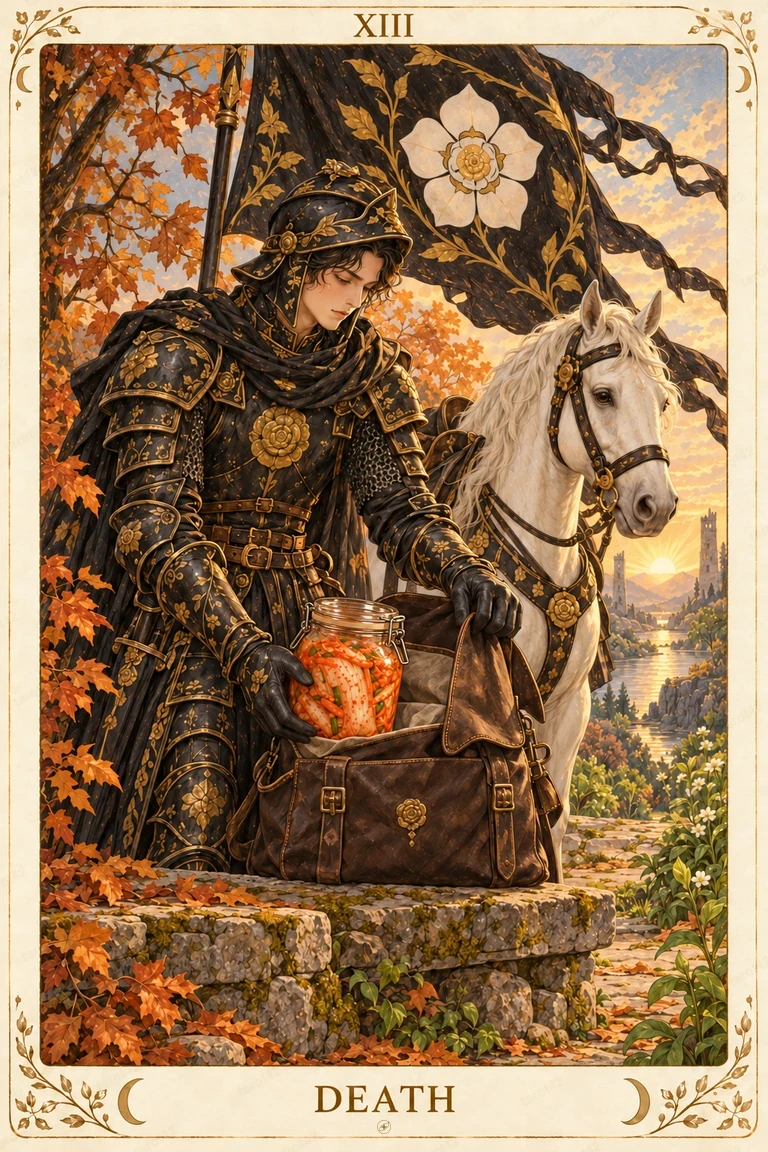 Death · Tarot42 Food Tarot illustration