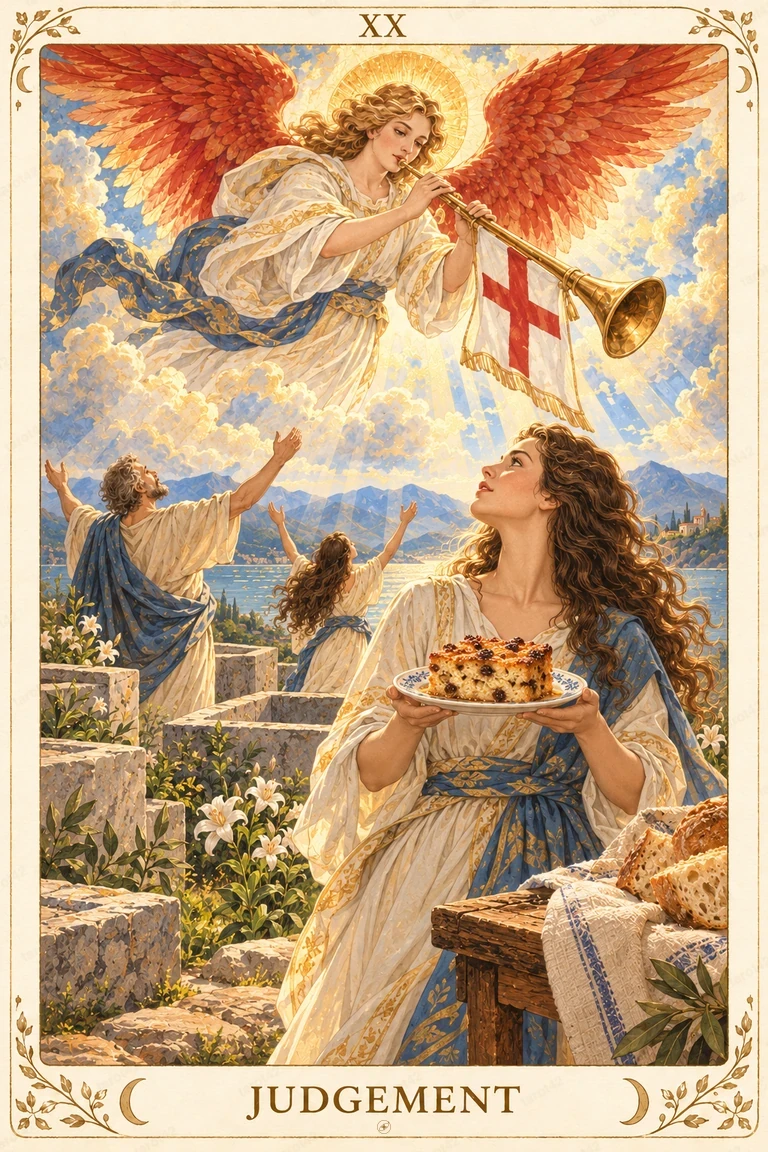Judgement · Tarot42 Food Tarot illustration